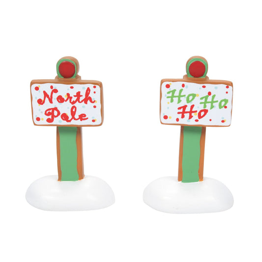 Gingerbread Xmas Signs St/2 | Department 56 Trending
