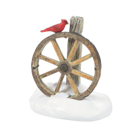 Cardinal Christmas Wagon Wheel | Department 56 Premium