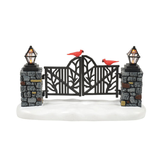 Cardinal LIT Christmas Gate | Department 56 Classic