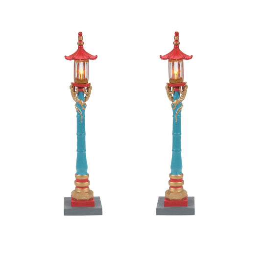 Chinatown Post Lamps S/2 | Department 56 Deals