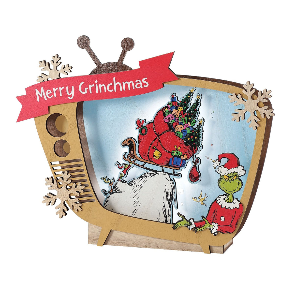 Grinch TV Table Decor | Department 56 Deals