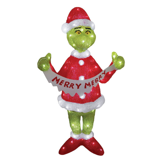 Grinch 35" Acrylic Lit Statue | Department 56 Value
