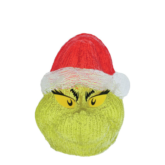 Grinch Head 8" Lit Fig | Department 56 Sale