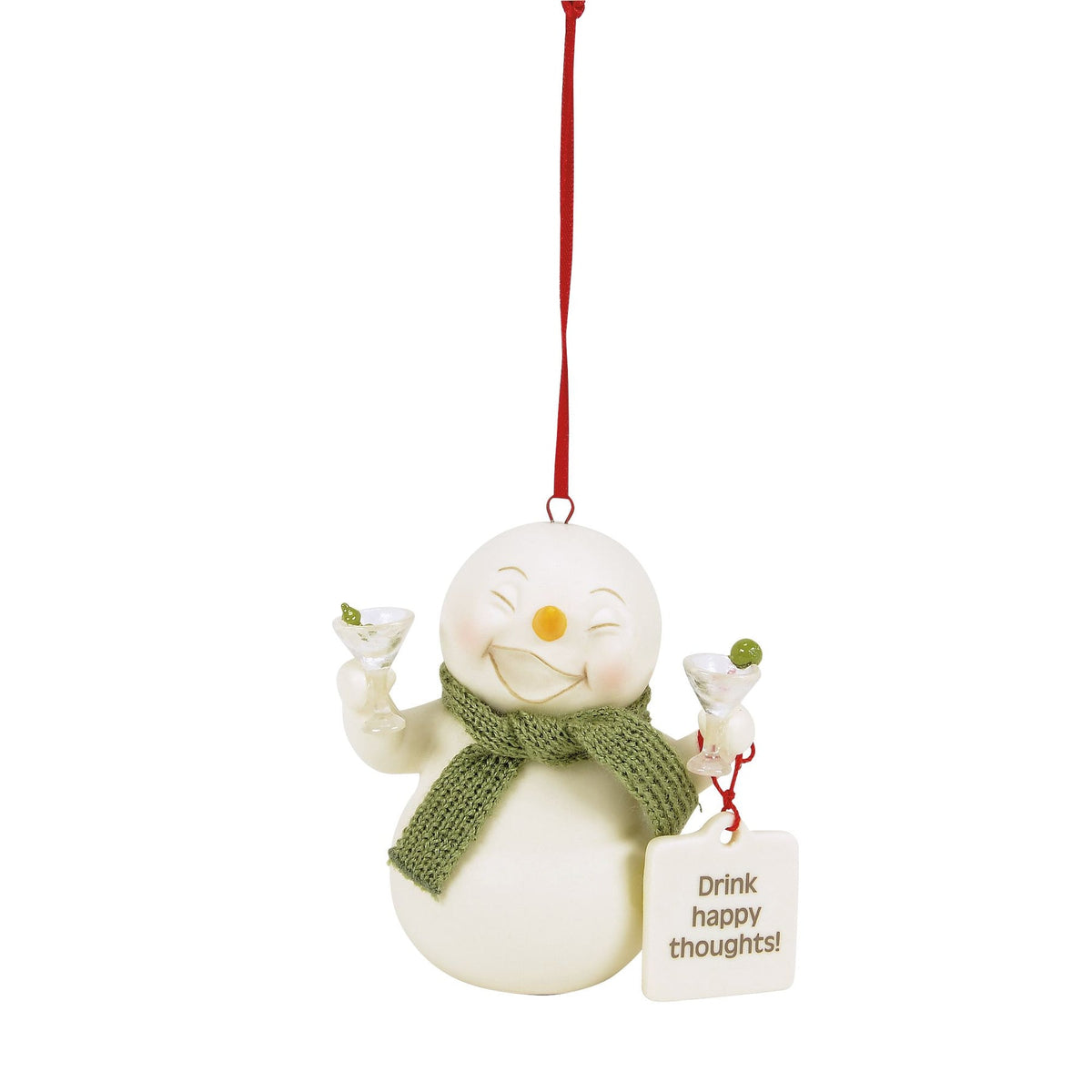 Drink Happy Thoughts ornament | Department 56 Latest