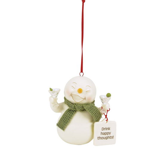 Drink Happy Thoughts ornament | Department 56 Latest