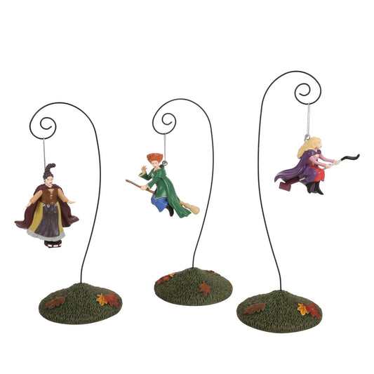 Hocus Pocus On Brooms S/3 | Department 56 Classic