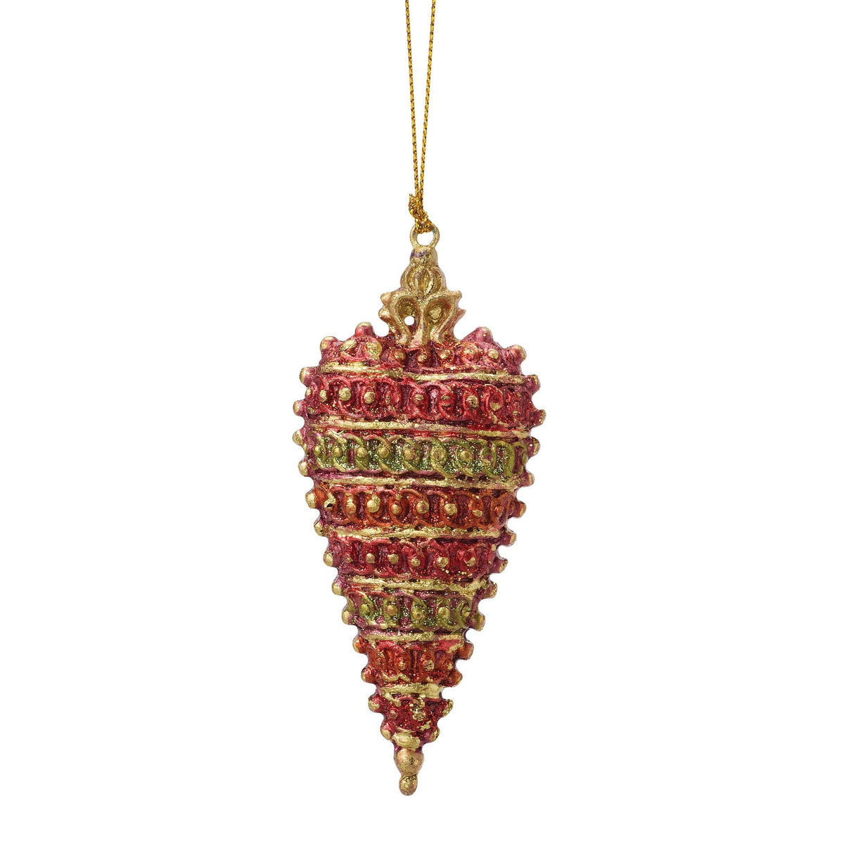 Crown Top Heart Orn Red | Department 56 Best Price