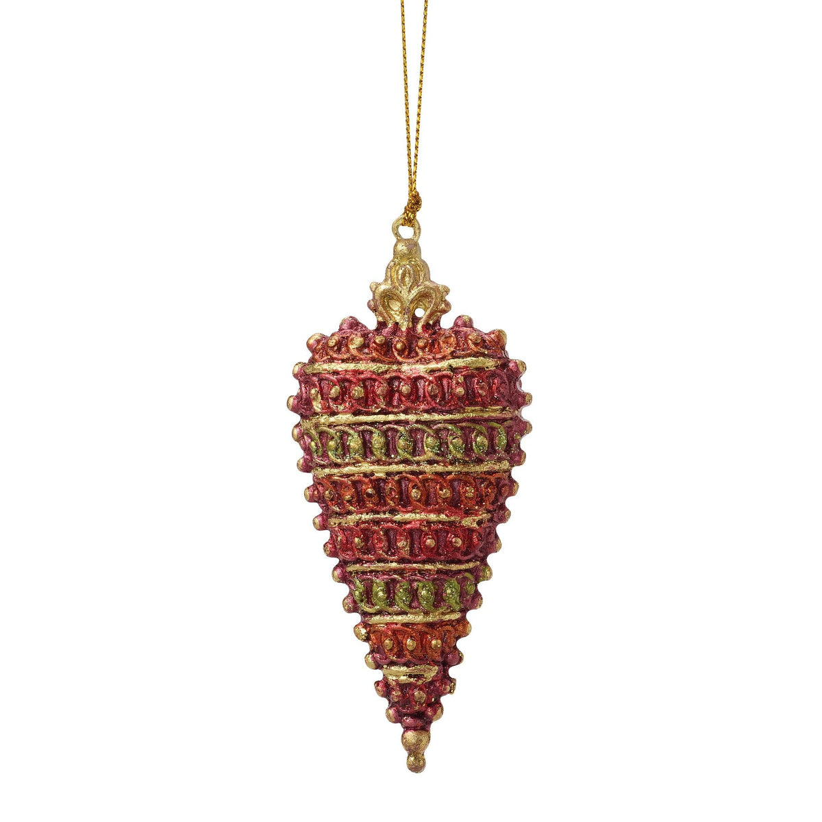 Crown Top Heart Orn Red | Department 56 Best Price