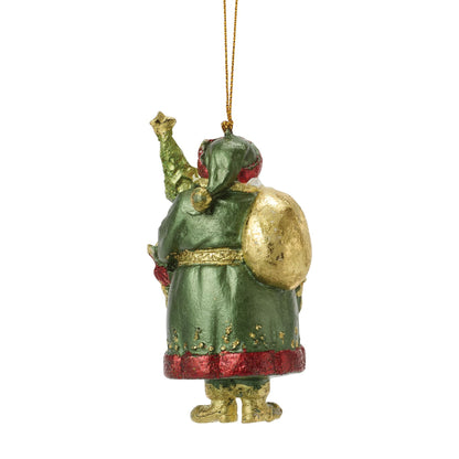 Santa Holding Tree Orn Green | Department 56 Premium